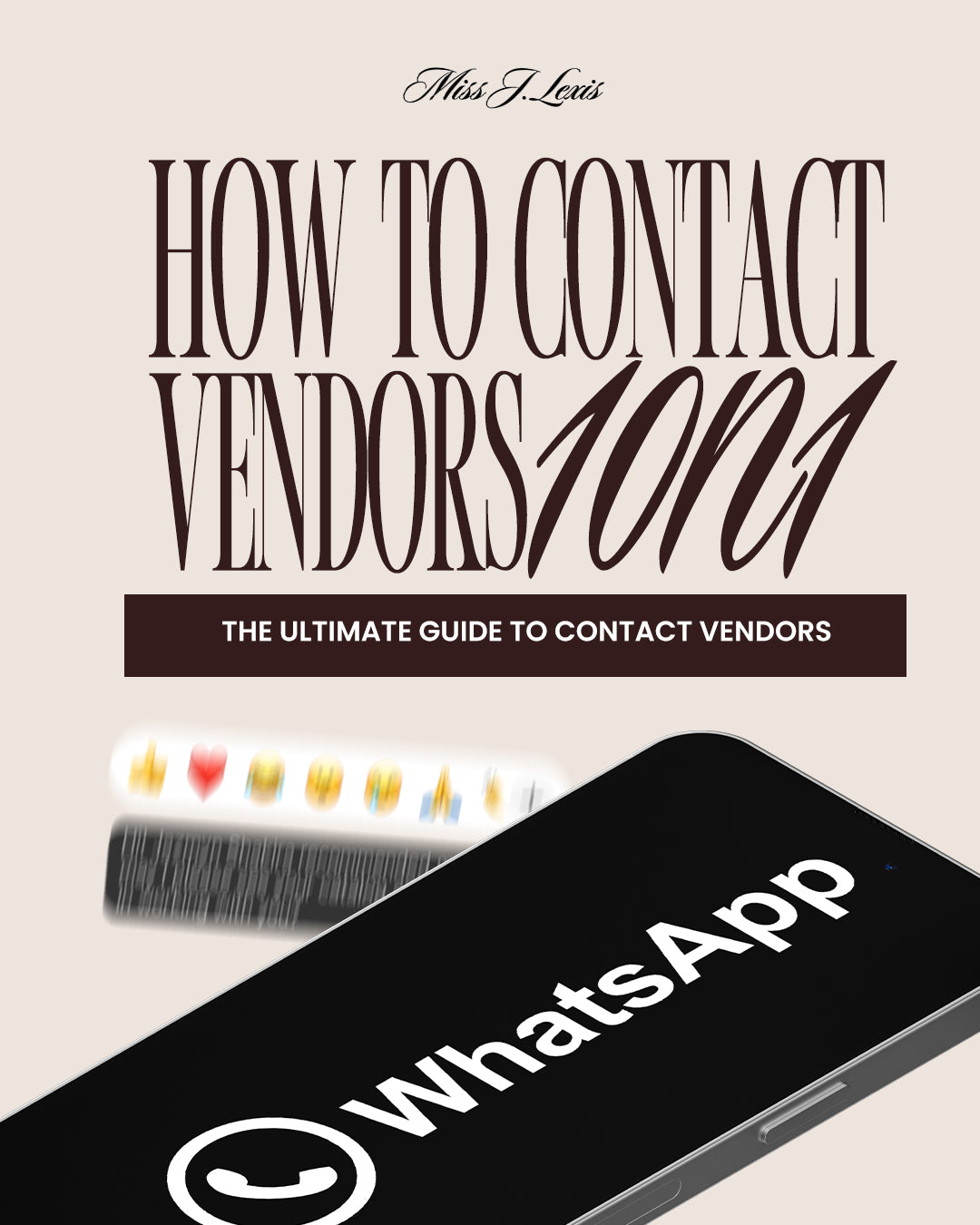 How to Contact Vendors 101